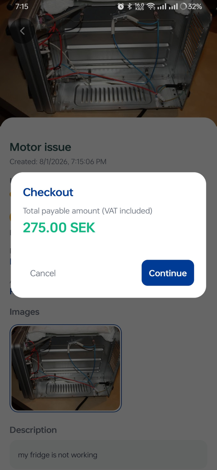 Video consultation screen